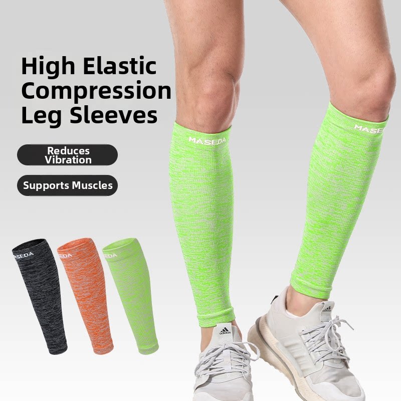 Running Gear Marathon - Mangas de compresión para pantorrillas, para