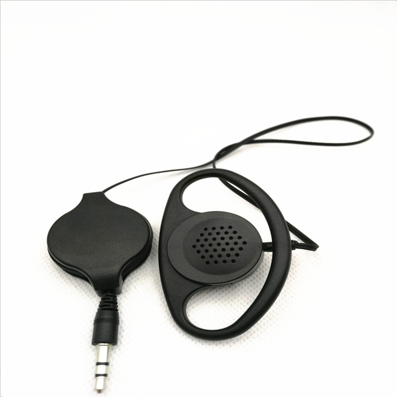 Earphone Sport Hook - Auriculares estéreo retráctiles con gancho suave,