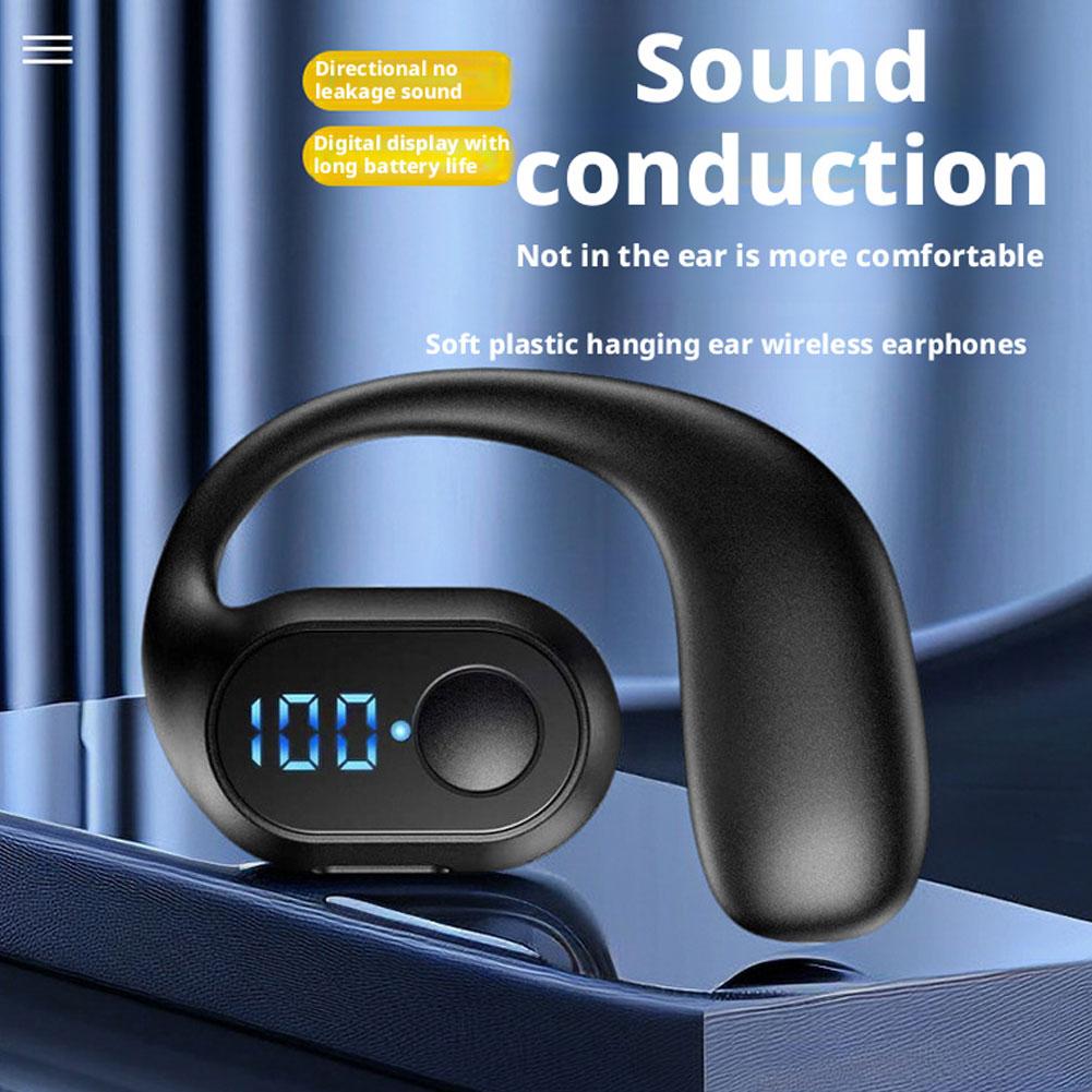 Earphone Sport Hook - Auriculares Inalámbricos Bluetooth 5.3 con Pantalla