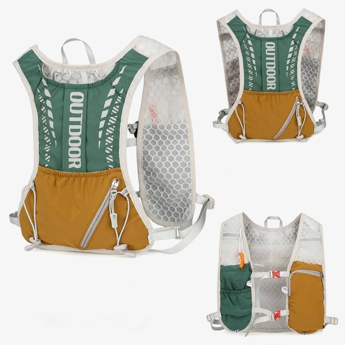 Running Gear Marathon - Chaleco Profesional para Correr Cross-Country, Mochila